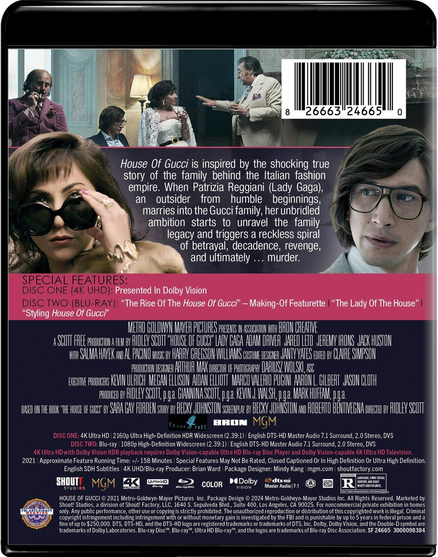 House of Gucci (4K Ultra HD + Blu-ray) [UHD]