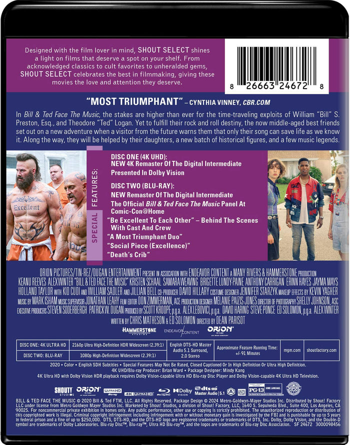 Bill & Ted Face the Music (4K Ultra HD + Blu-ray) [UHD]