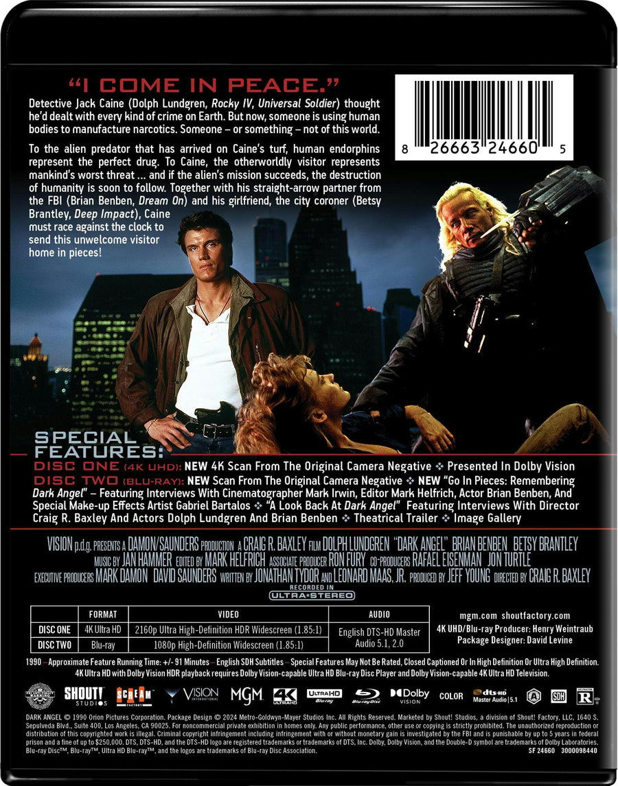 Dark Angel (1990) - Collector's Edition (4K Ultra HD + Blu-ray) [UHD]