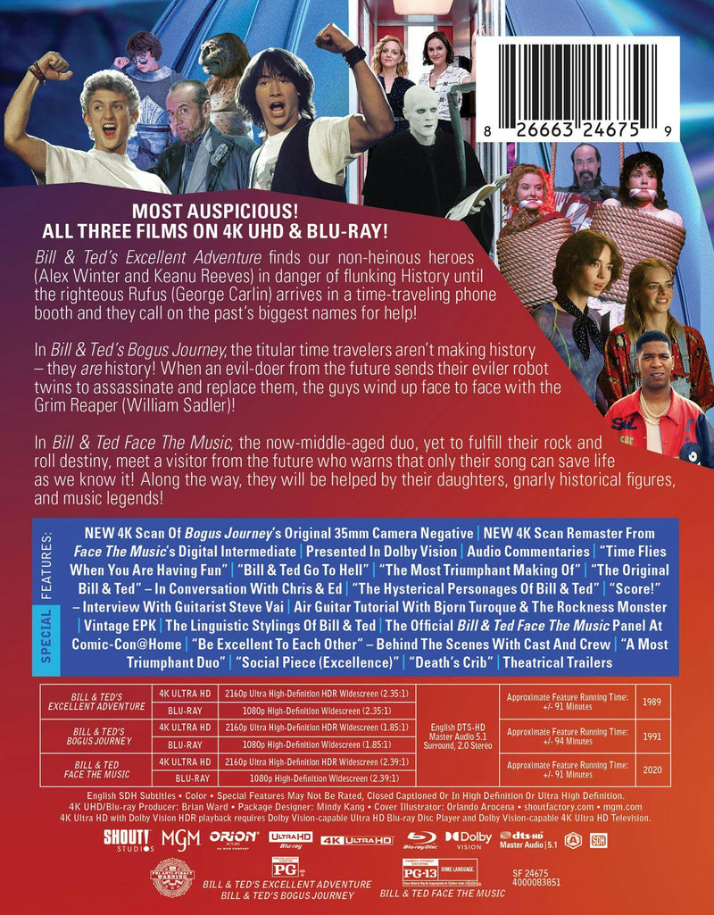 Bill & Ted's Most Triumphant Trilogy (4K Ultra HD + Blu-ray) [UHD]