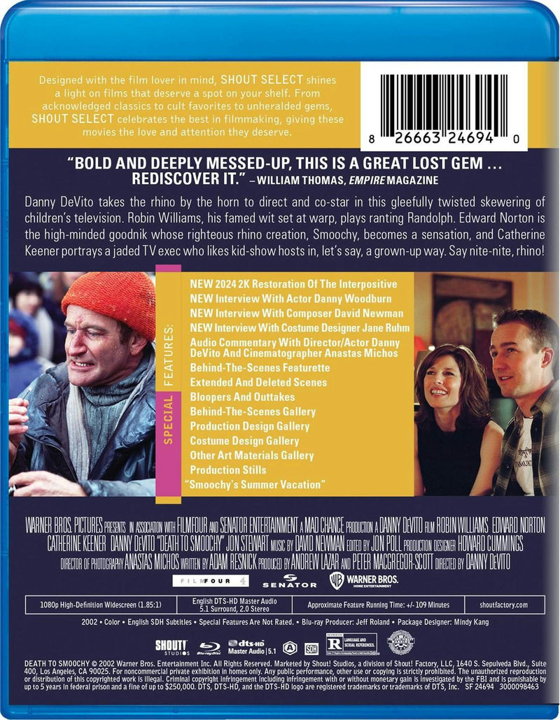 Death To Smoochy [Blu-ray]