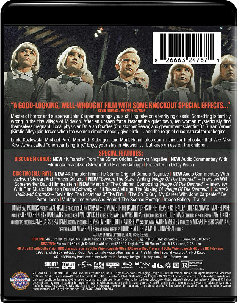Village of the Damned (1995) - Collector's Edition (4K Ultra HD + Blu-ray) [UHD]