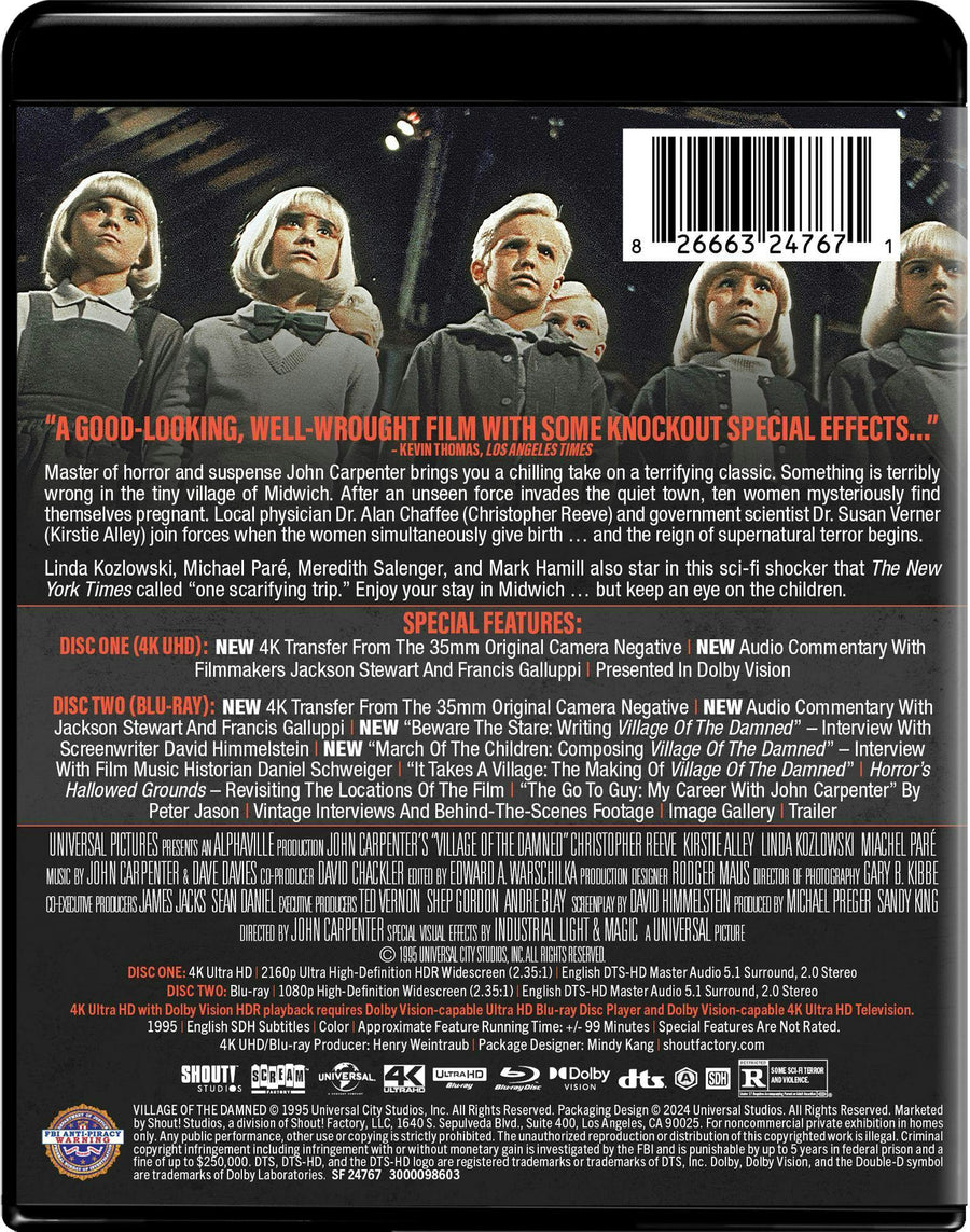 Village of the Damned (1995) - Collector's Edition (4K Ultra HD + Blu-ray) [UHD]