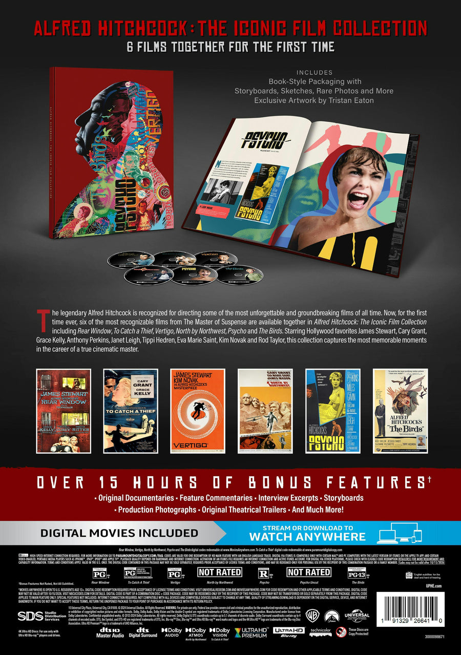 Alfred Hitchcock: The Iconic Film Collection (Limited Edition 4K With 38 Page Booklet) [UHD]