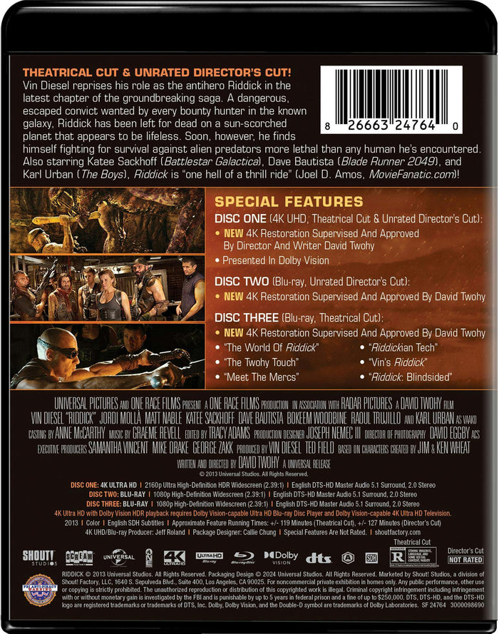 Riddick - Collector's Edition (4K Ultra HD + Blu-ray) [UHD]