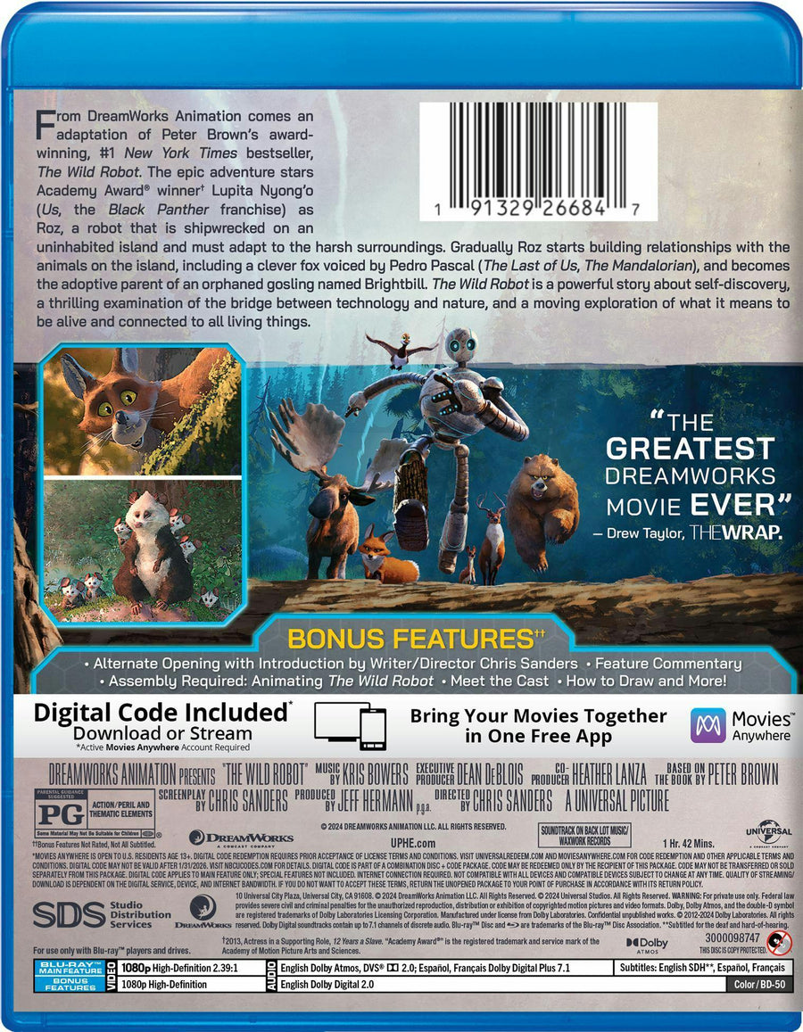 The Wild Robot - Collector's Edition Blu-ray + Digital [Blu-ray]