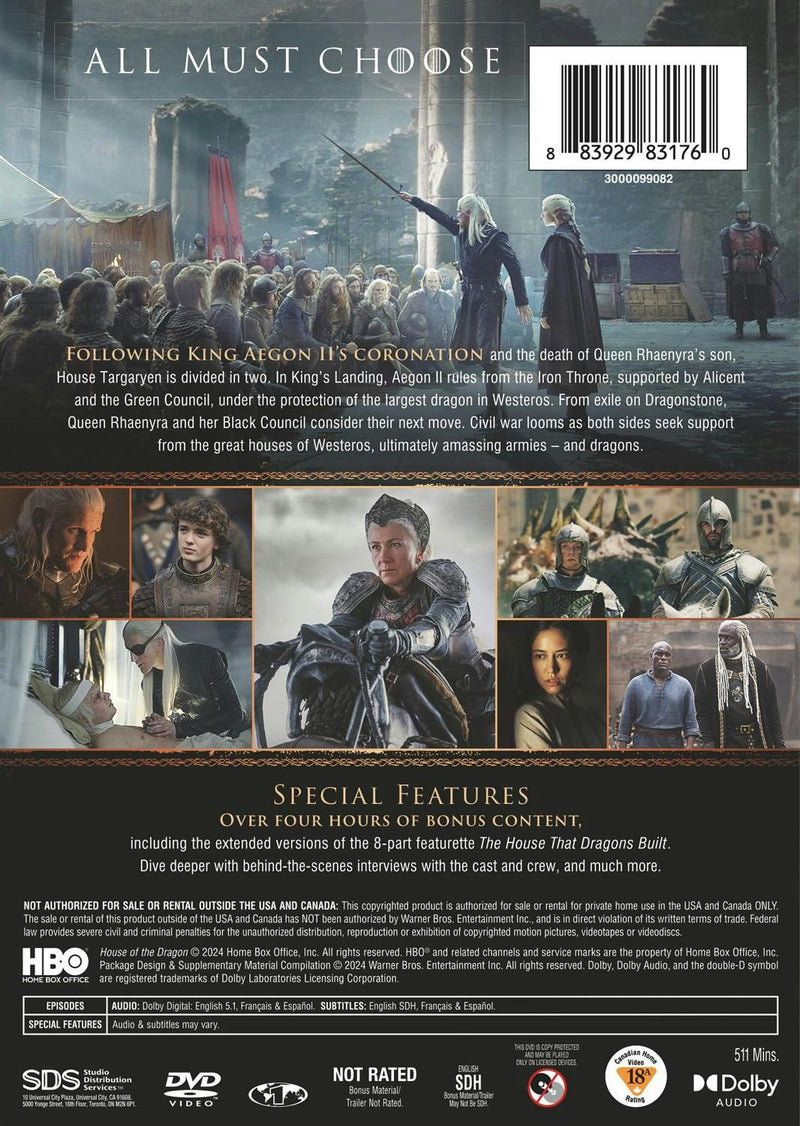 House of the Dragon: The Complete Second Season [DVD]