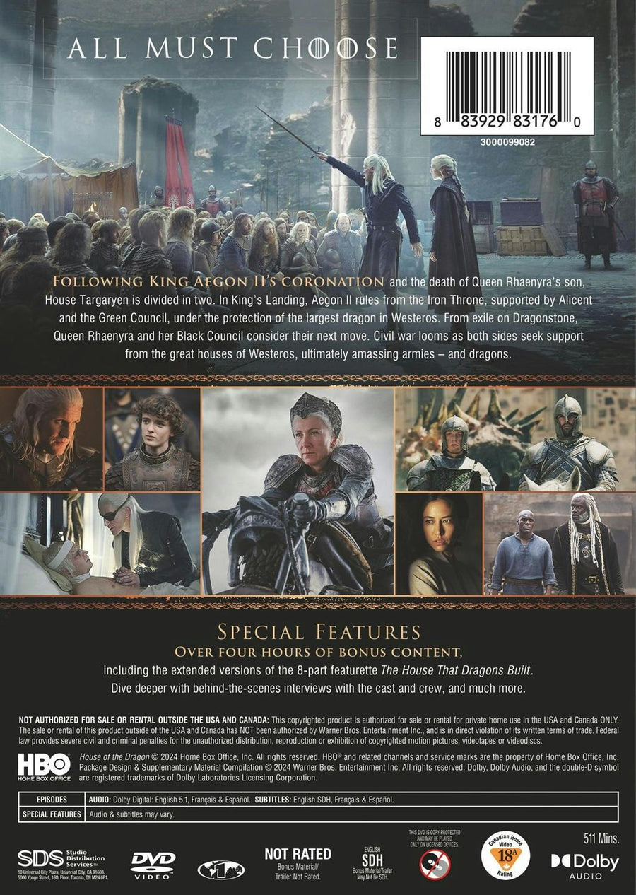 House of the Dragon: The Complete Second Season [DVD]