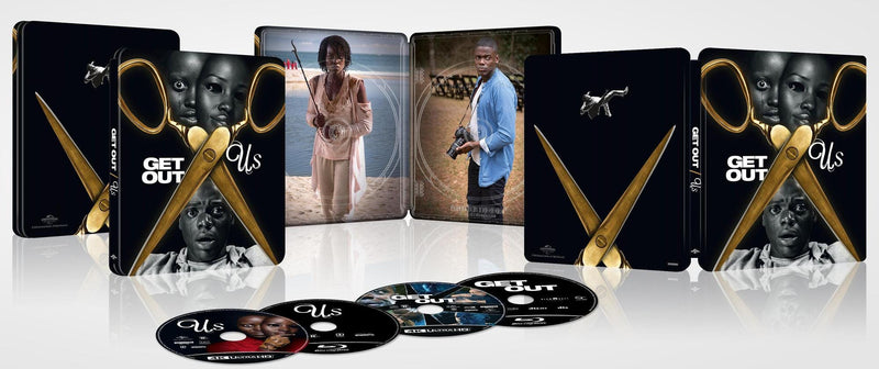 Get Out / Us Double Feature - Limited Edition Steelbook 4K Ultra HD + Blu-ray + Digital (Limited Edition 4K Ultra HD Steelbook + Blu-ray) [UHD]