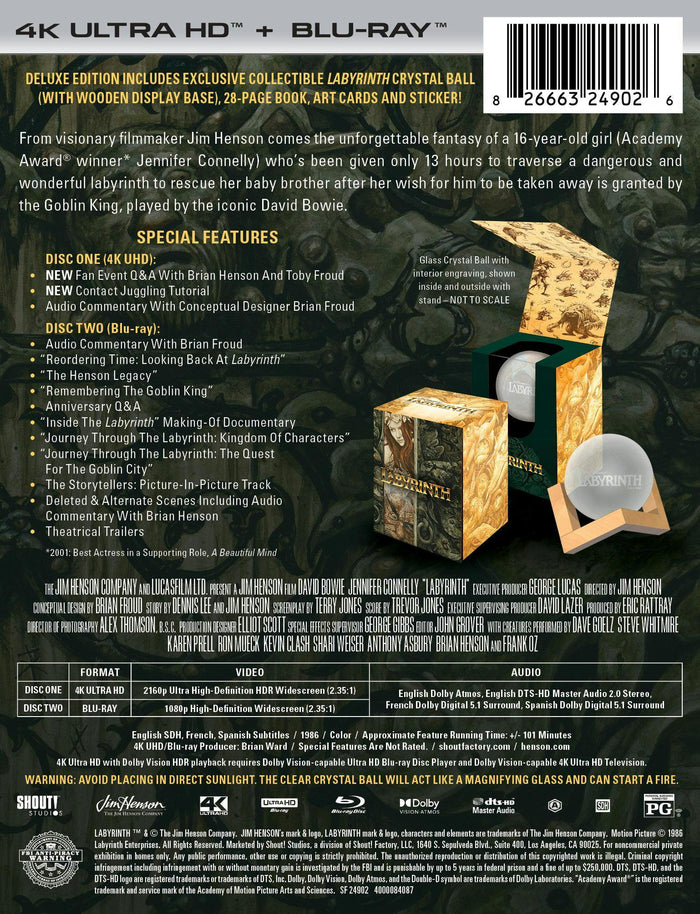 Labyrinth (1986) - Limited Edition Collector's Set (4K Ultra HD + Blu-ray) [UHD]