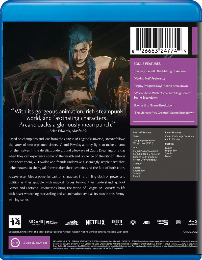 Arcane League of Legends: Season One [Blu-ray]