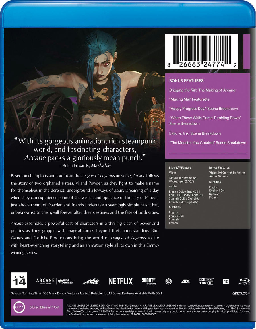 Arcane League of Legends: Season One [Blu-ray]
