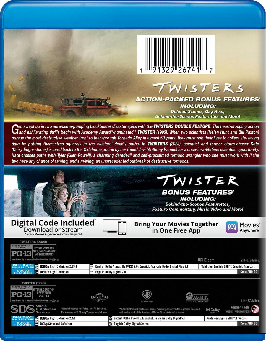 Twisters Double Feature - Blu-ray + Digital [Blu-ray]
