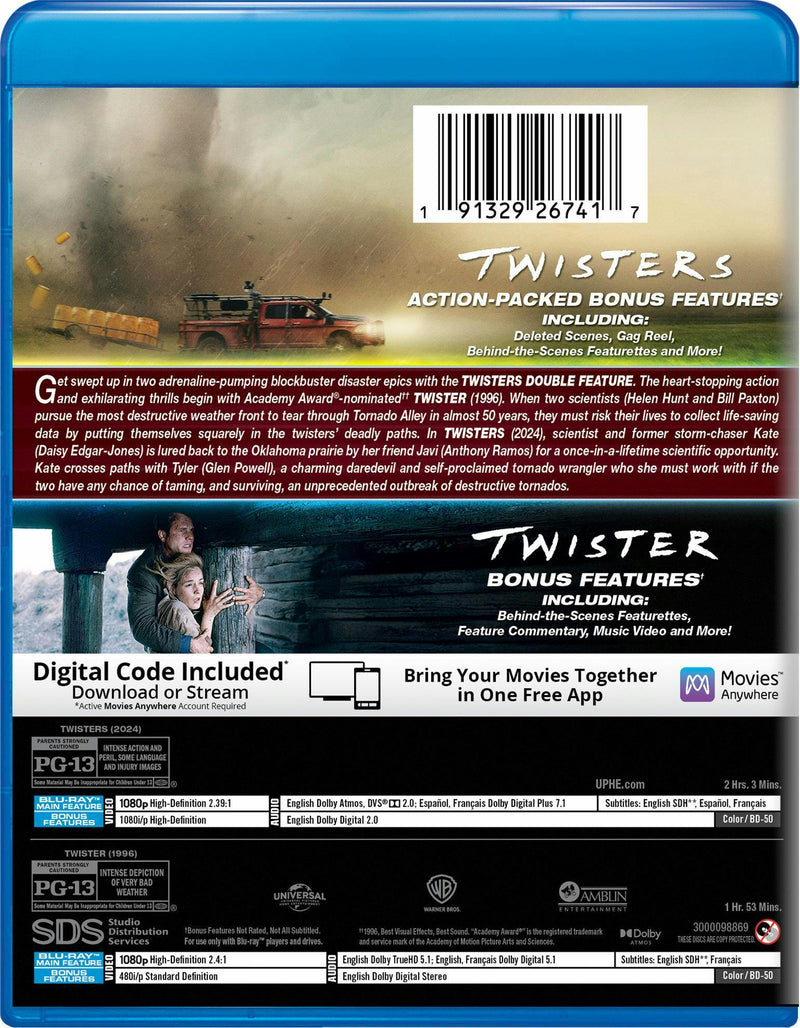 Twisters Double Feature - Blu-ray + Digital [Blu-ray]
