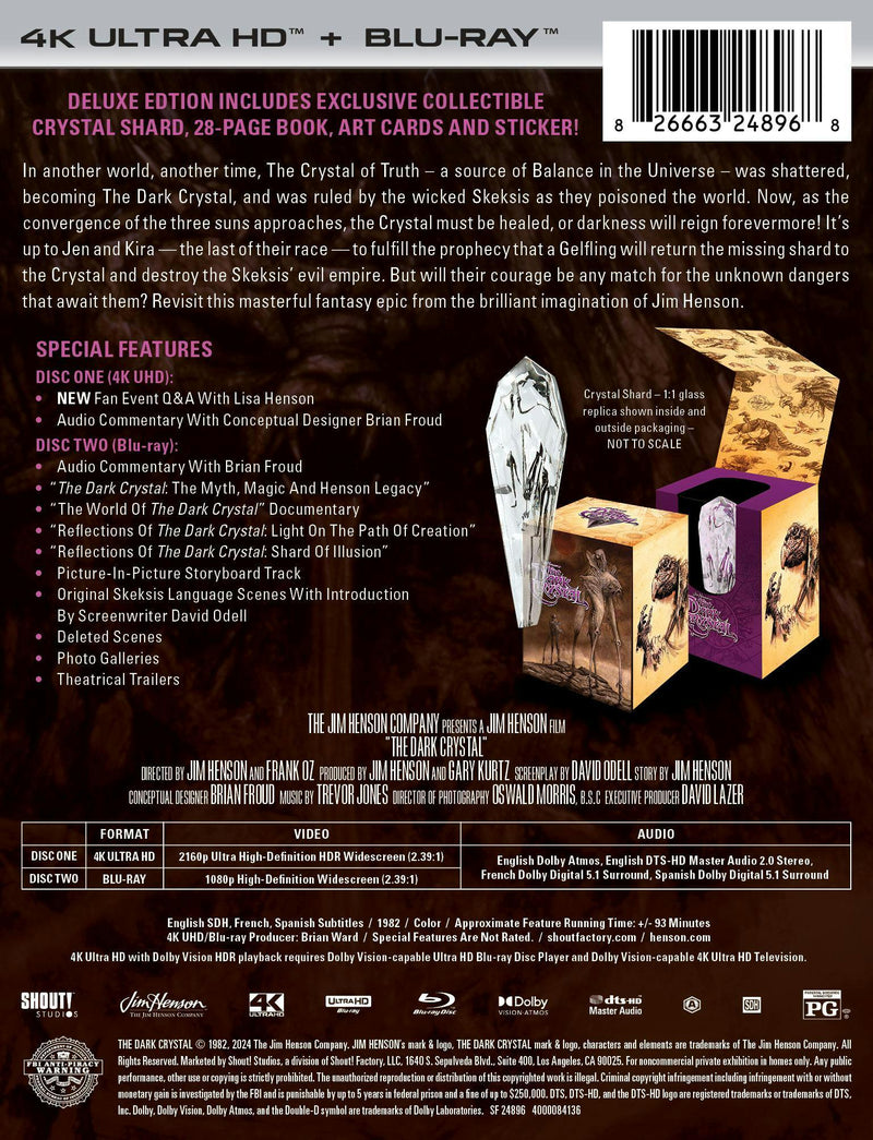 The Dark Crystal - Limited Edition Collector's Set 4K Ultra HD + Blu-ray (4K Ultra HD + Blu-ray) [UHD]