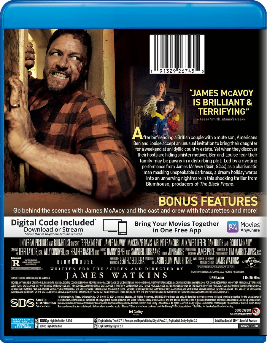 Speak No Evil - Collector's Edition Blu-ray + Digital [Blu-ray]