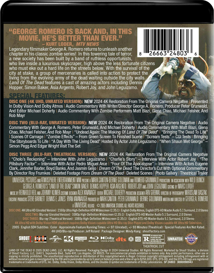 George A. Romero's Land of the Dead - Collector's Edition (4K Ultra HD + Blu-ray) [UHD]