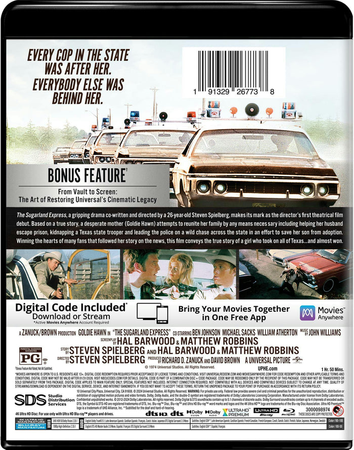 The Sugarland Express (4K Ultra HD + Blu-ray) [UHD]