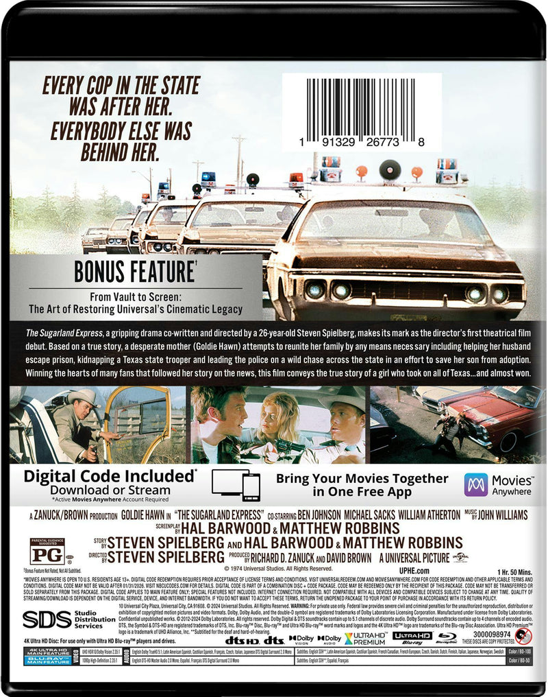 The Sugarland Express (4K Ultra HD + Blu-ray) [UHD]