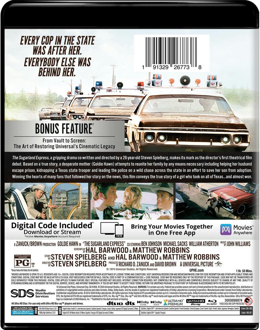 The Sugarland Express - 4K Ultra HD + Blu-ray + Digital (4K Ultra HD + Blu-ray) [UHD]