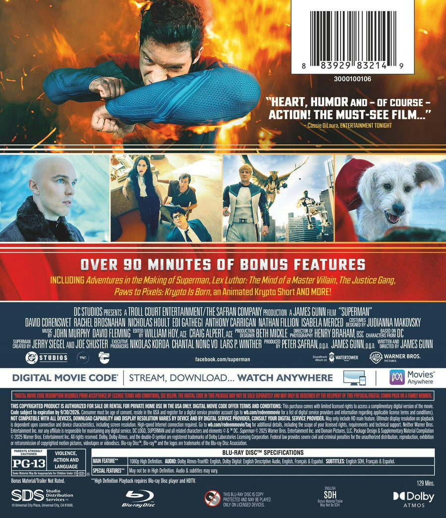 Superman 2025 (Blu-ray + Digital) [Blu-ray]