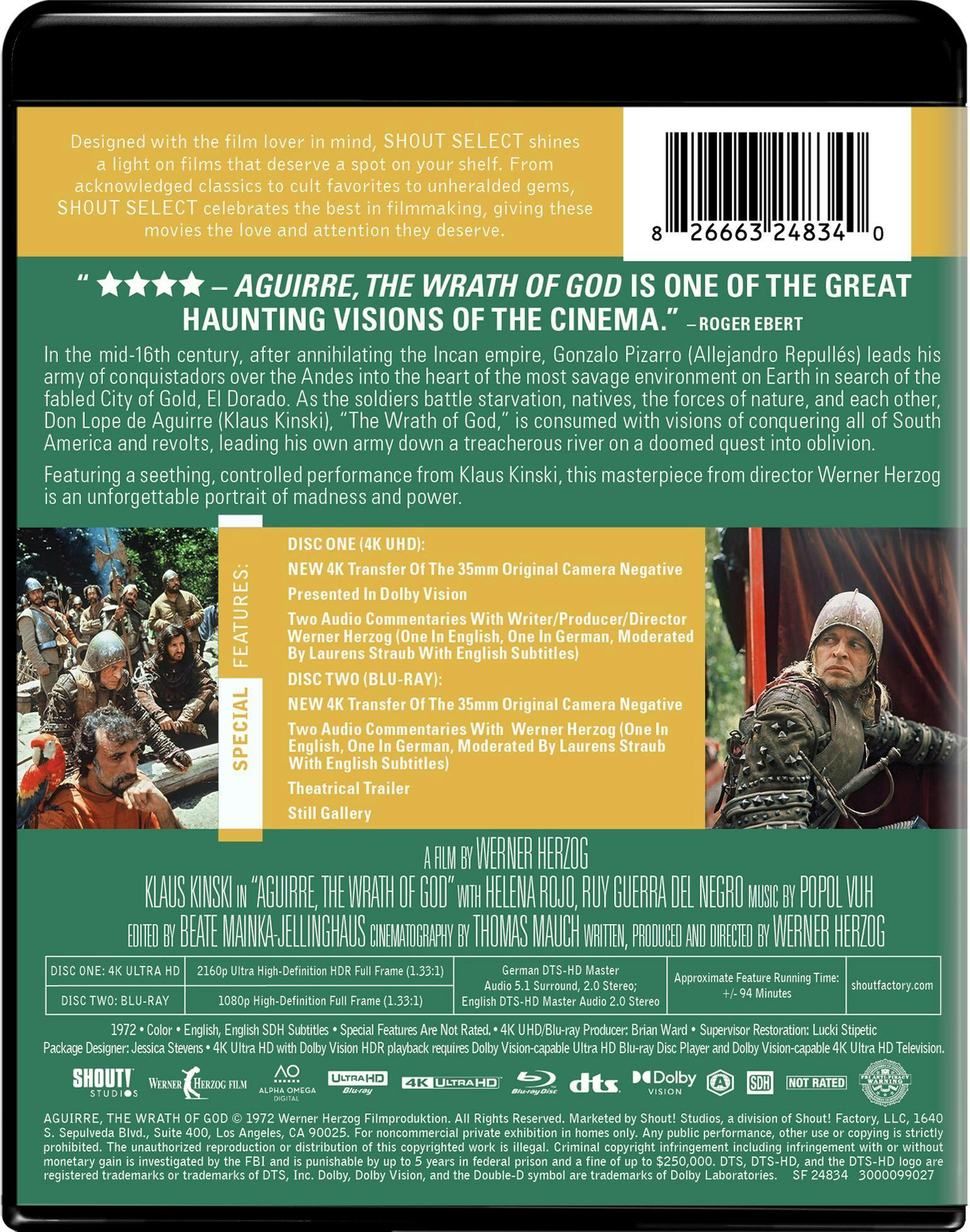 Aguirre, the Wrath of God - Collector's Edition (4K Ultra HD + Blu