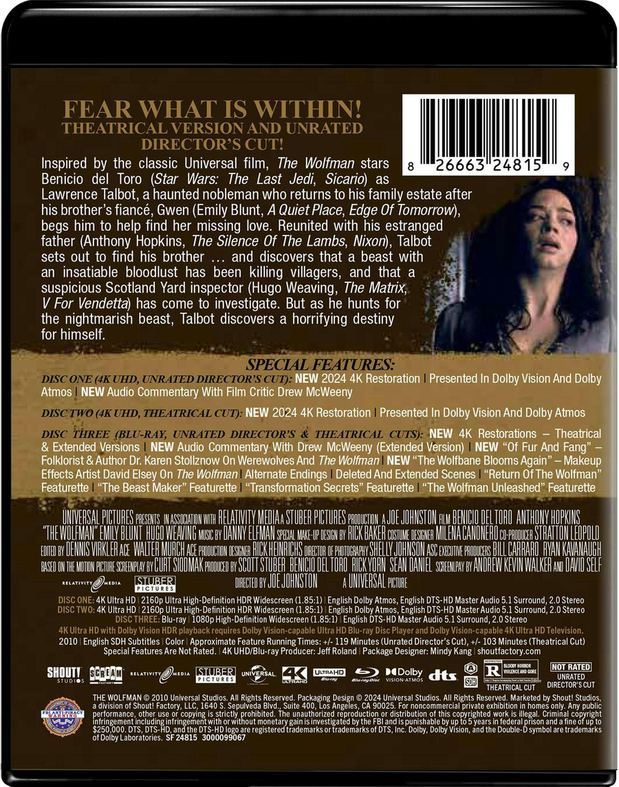 The Wolfman (2010) - Collector's Edition (4K Ultra HD + Blu-ray) [UHD]