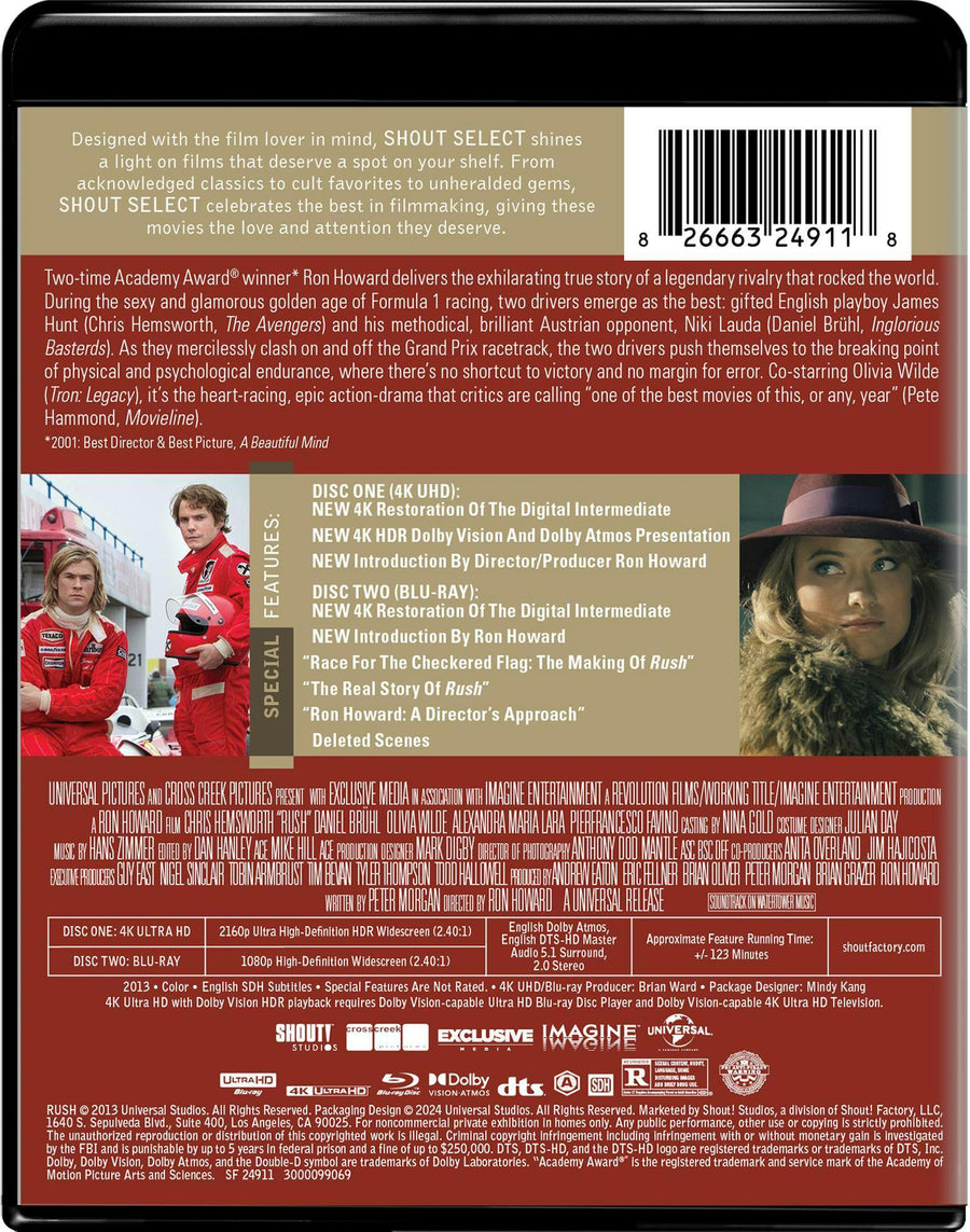 Rush (4K Ultra HD + Blu-ray) [UHD]
