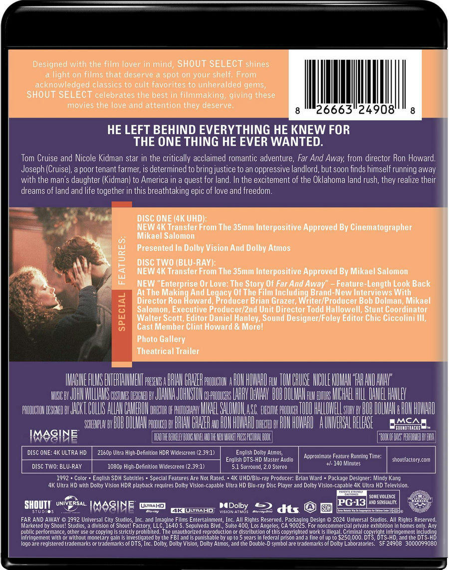 Far and Away - Collector's Edition (4K Ultra HD + Blu-ray) [UHD]