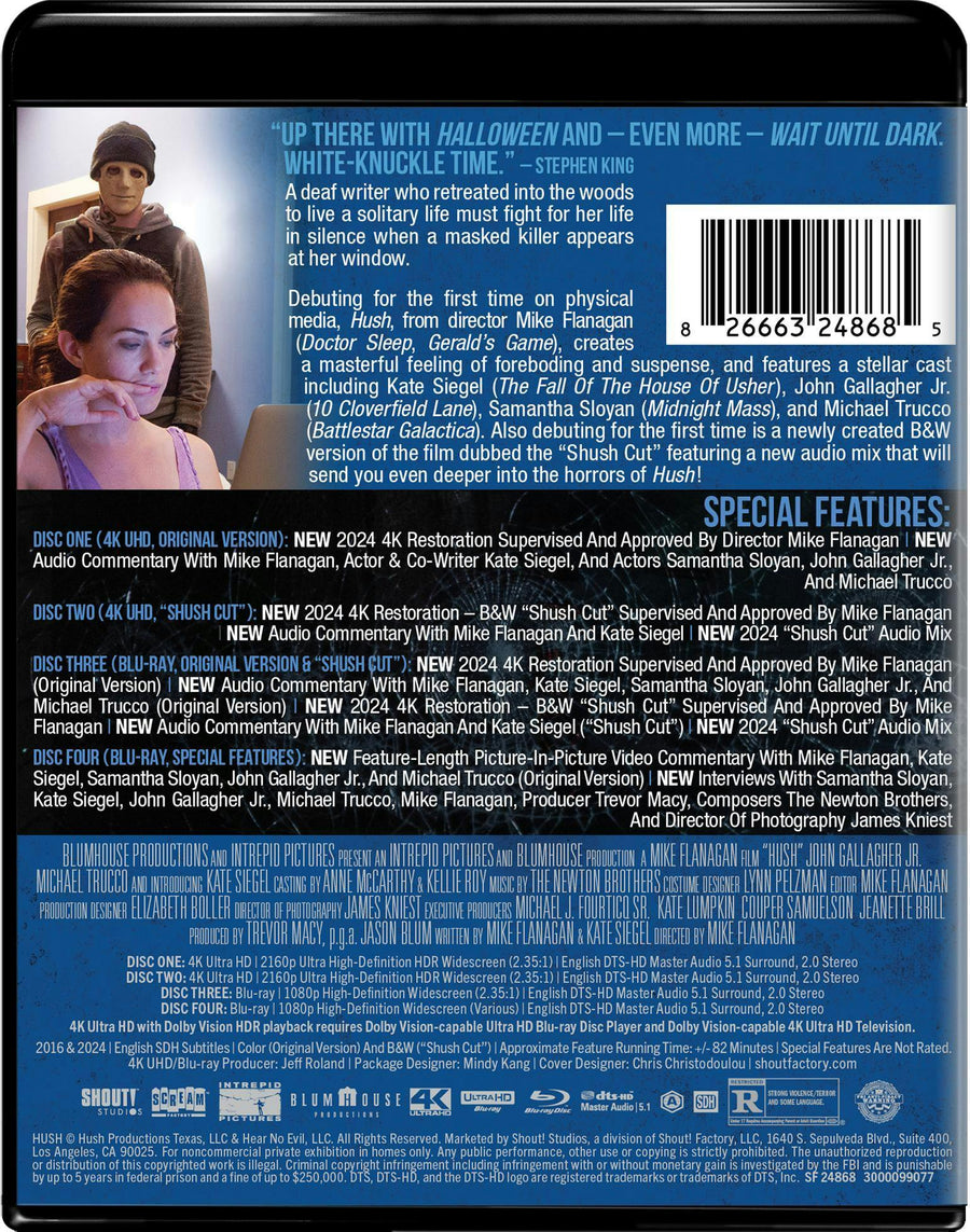 Hush (2016) - Collector's Edition (4K Ultra HD + Blu-ray) [UHD]