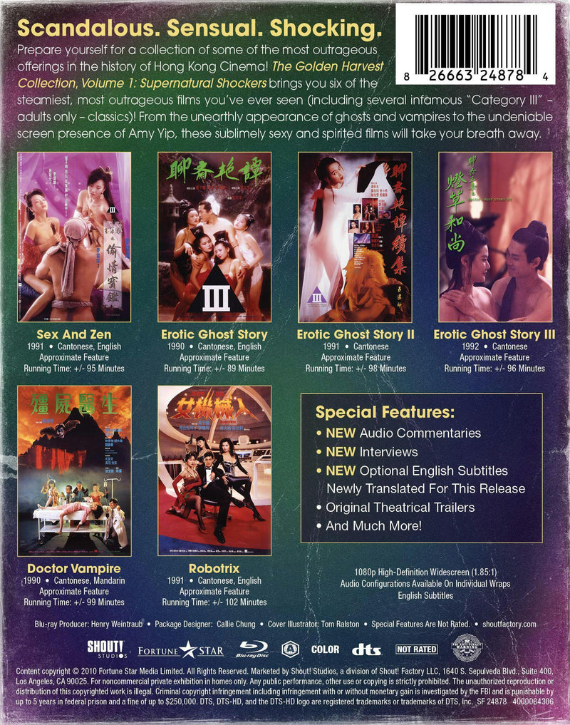 Golden Harvest Volume 1: Supernatural Shockers [Blu-ray]