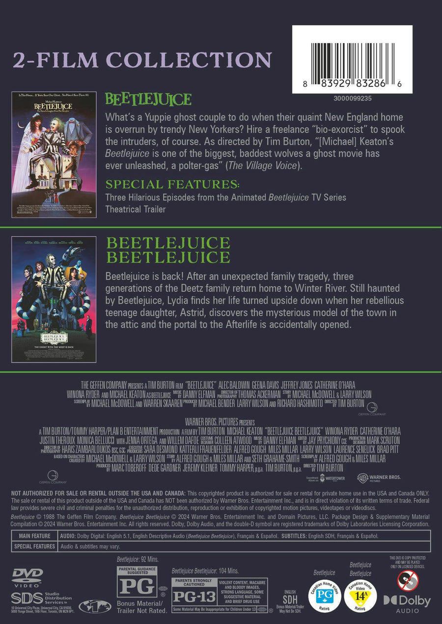 Beetlejuice Beetlejuice 2-Film Col. [DVD]
