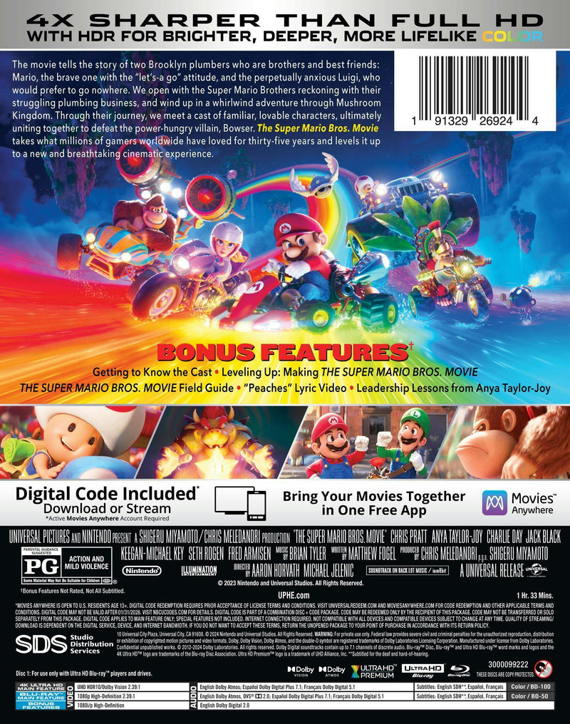 The Super Mario Bros. Movie - Limited Edition Steelbook (4K Ultra HD + Blu-ray + Digital) [UHD]