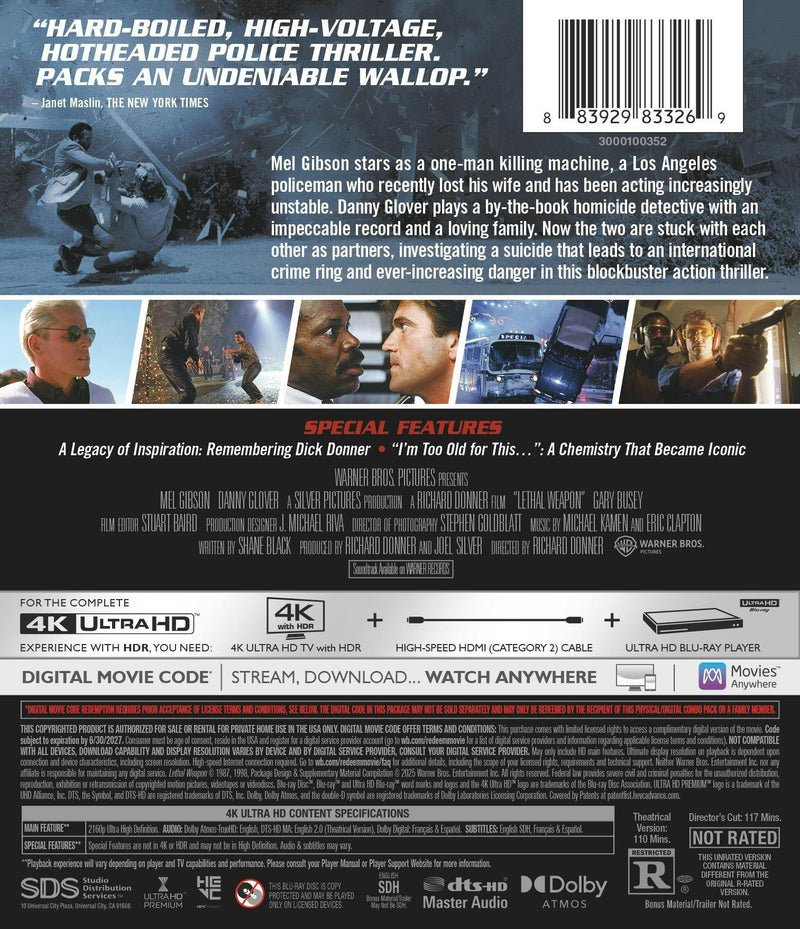 Lethal Weapon (4K Ultra HD + Digital) [UHD]