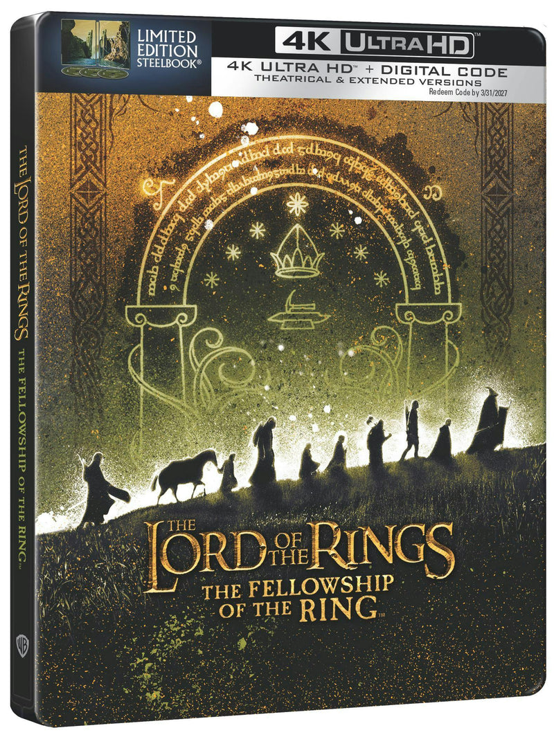 The Lord of the Rings: The Fellowship of the Ring – Theatrical & Extended Version (Limited Edition 4K Ultra HD Steelbook + Digital) [UHD]