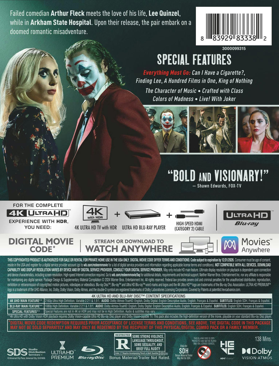 Joker: Folie À Deux  (Limited Edition Steelbook) [UHD]