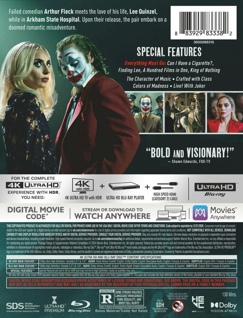 Joker: Folie À Deux  (Limited Edition Steelbook) [UHD]