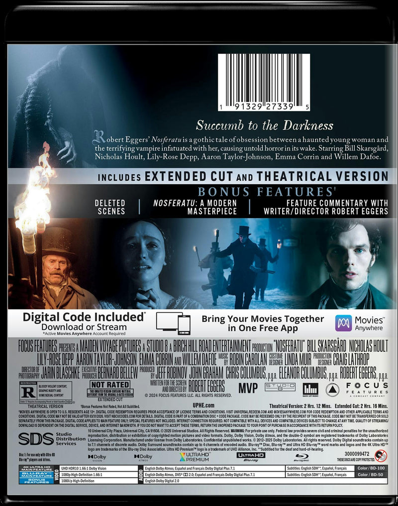 Nosferatu - Extended Cut (4K Ultra HD + Blu-ray) [UHD]