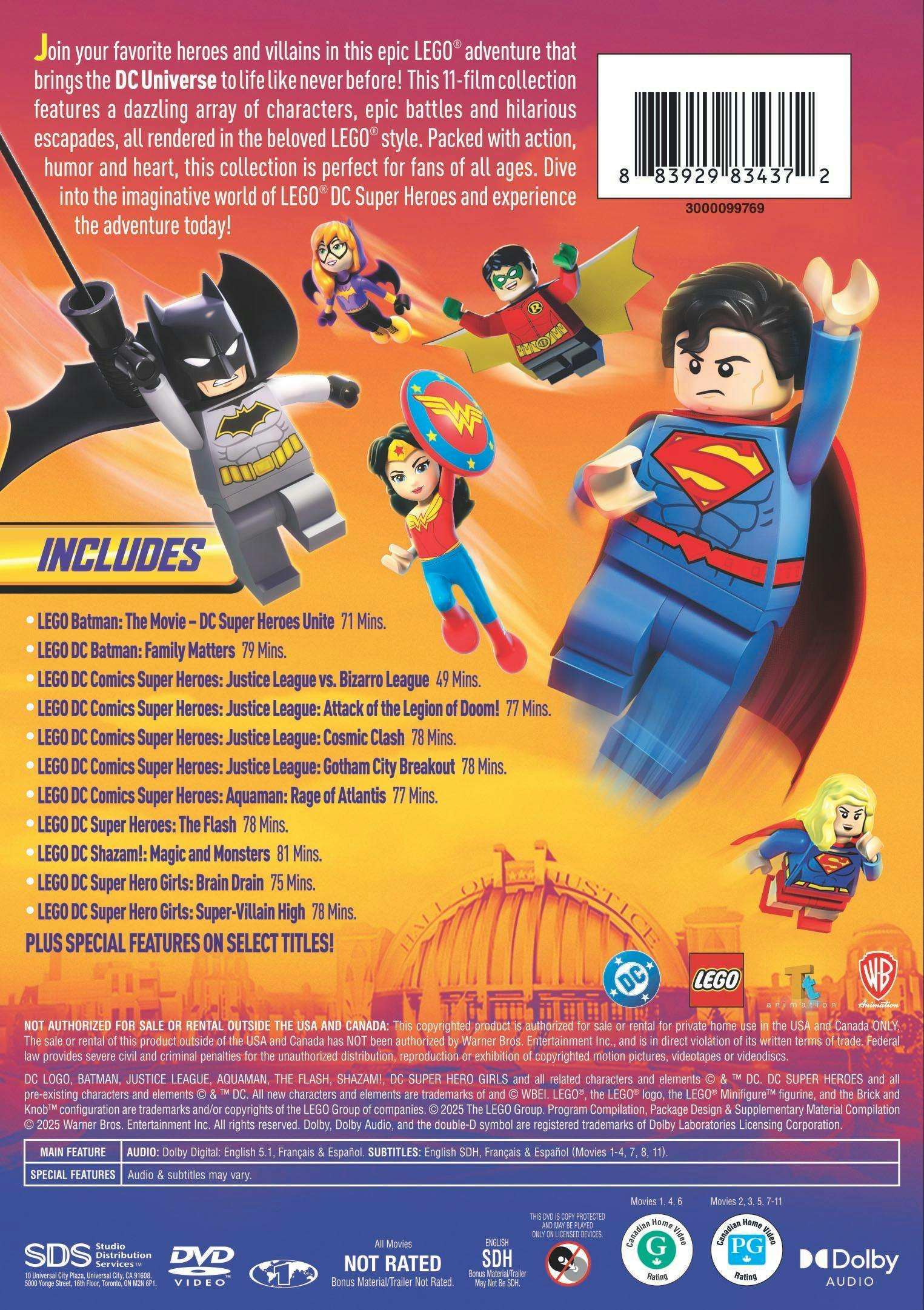 LEGO DC 11-Film Collection [DVD] – GRUV Entertainment