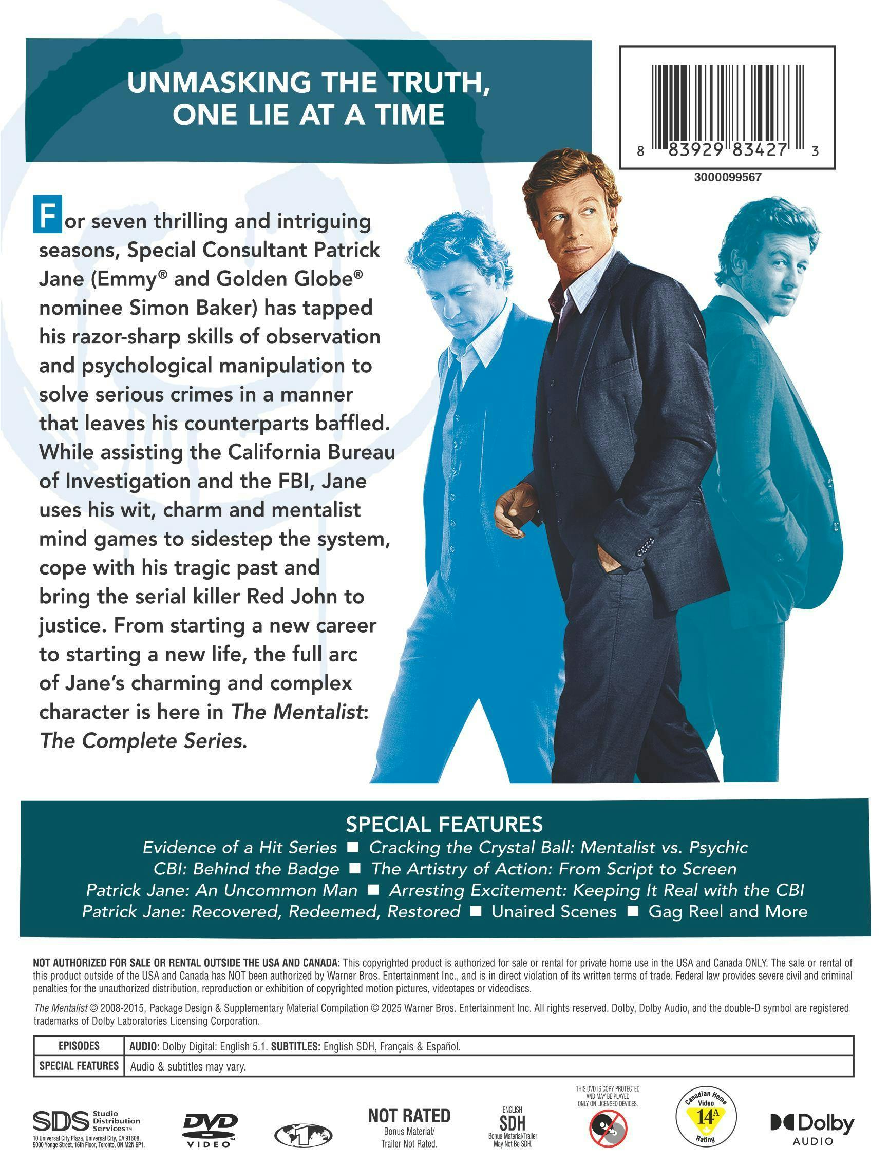 TVドラマ THE MENTALIST COMPLETE DVD BOX Amazon.com: The Mentalist: The Complete Series (DVD) : Simon