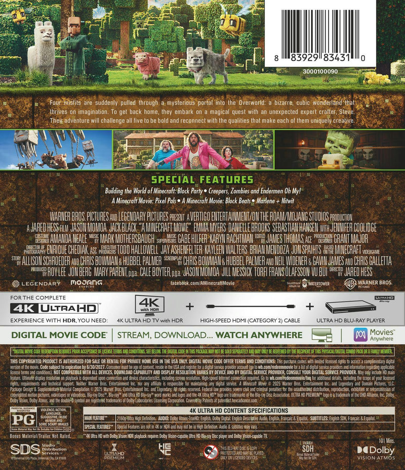 A Minecraft Movie (4K Ultra HD) [UHD]