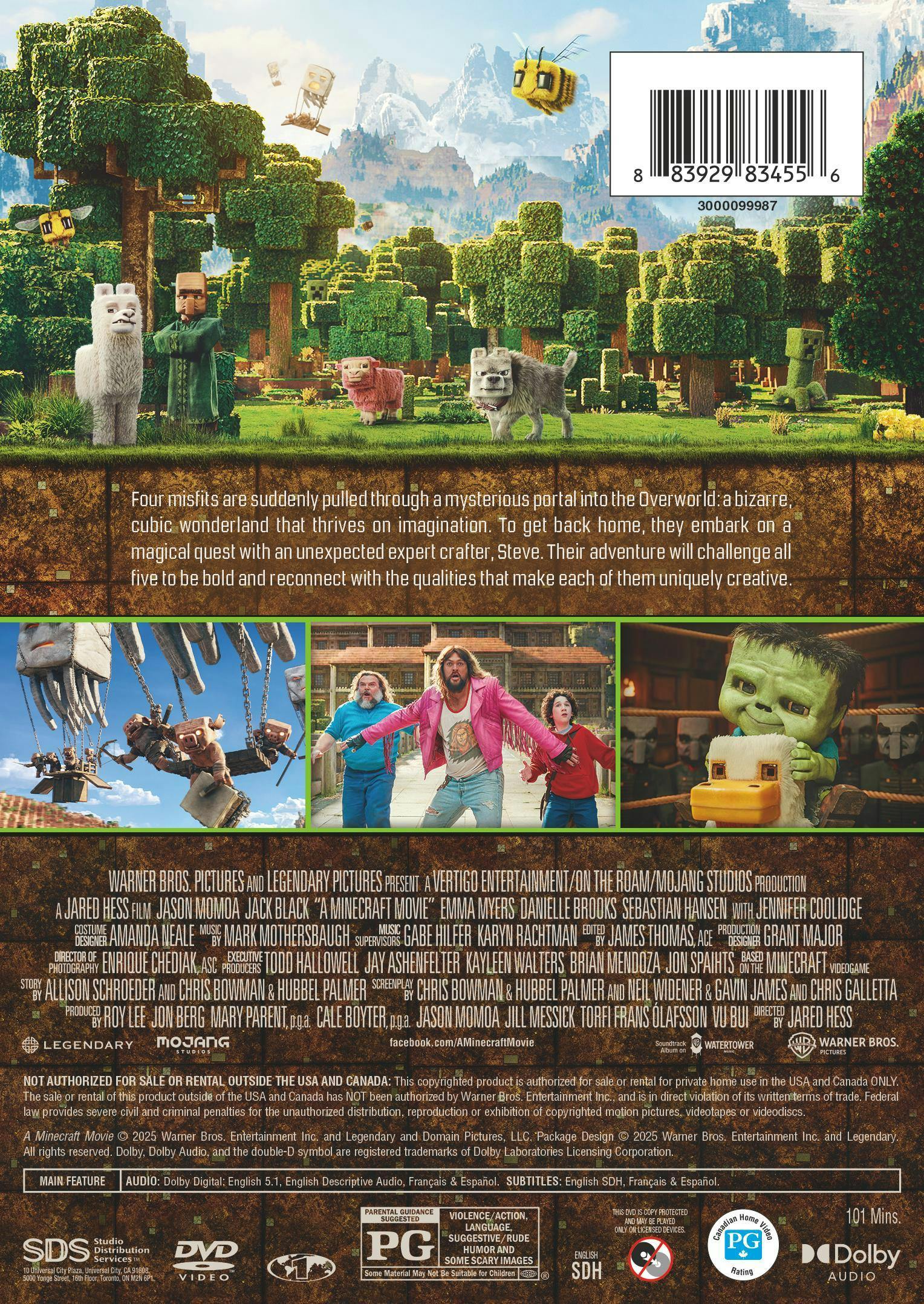 A Minecraft Movie [DVD] – GRUV Entertainment