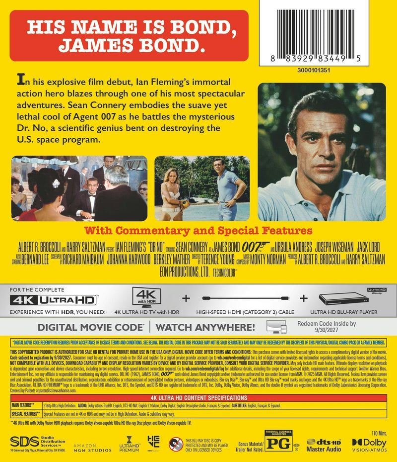 Dr. No (4K Ultra HD + Digital) [UHD]