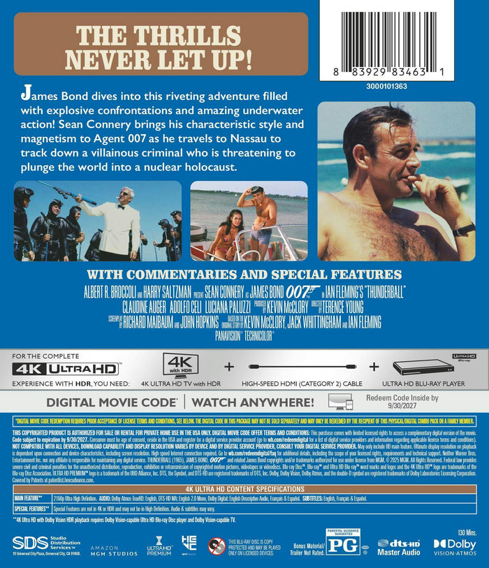 Thunderball (4K Ultra HD + Digital) [UHD]