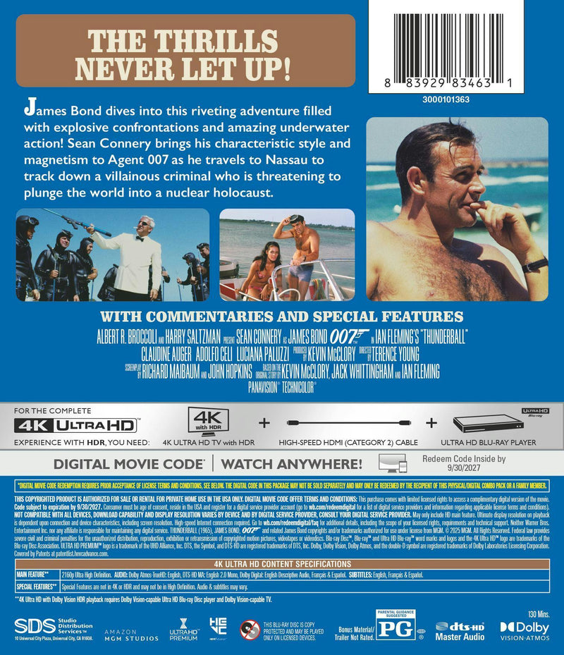 Thunderball (4K Ultra HD + Digital) [UHD]