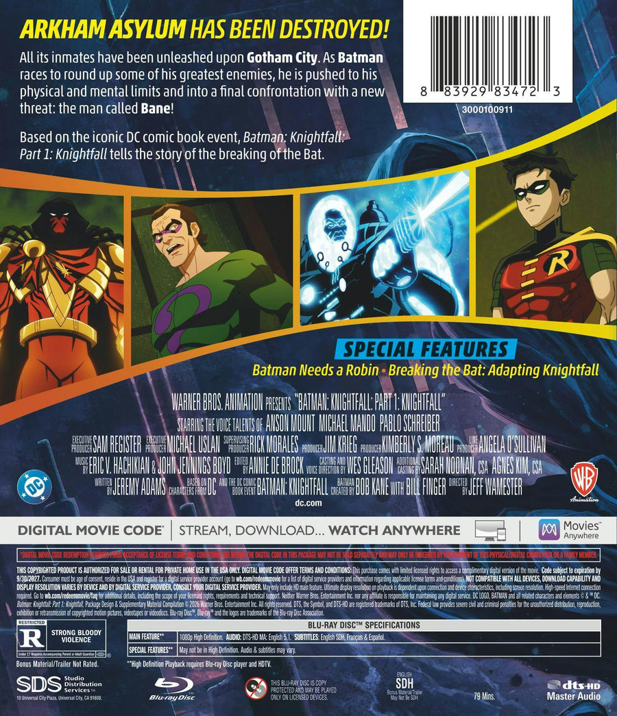 Batman: Knightfall Part 1: Knightfall (Blu-ray + Digital) [Blu-ray]