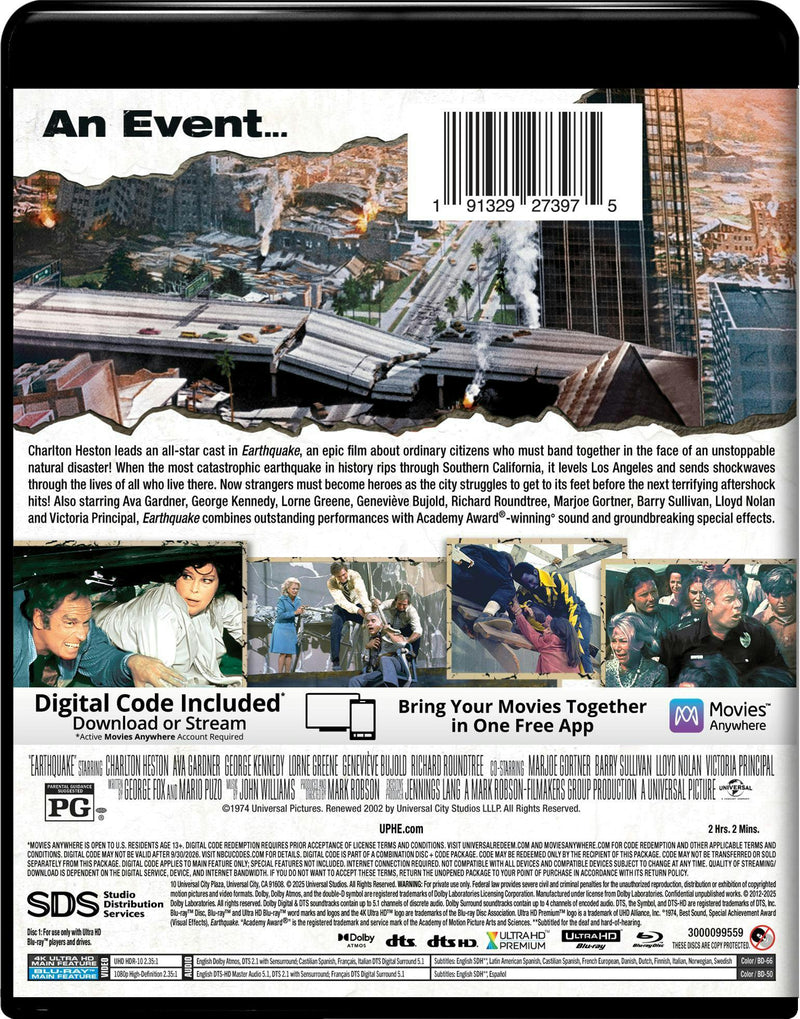 Earthquake (4K Ultra HD + Blu-ray + Digital) [UHD]