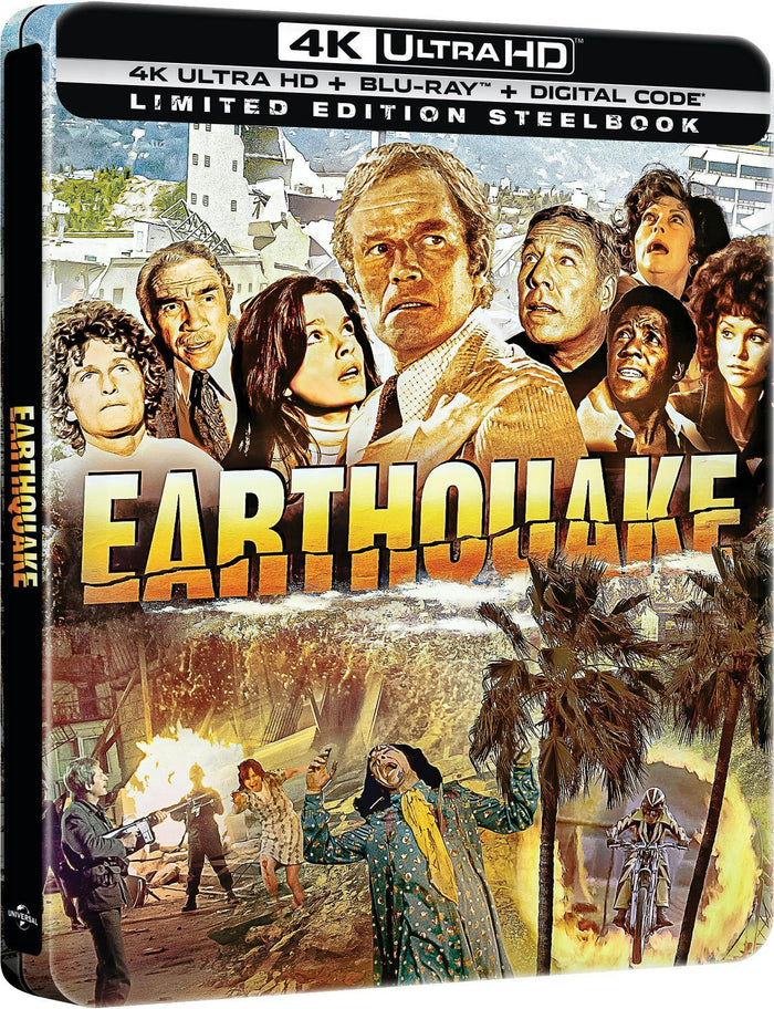 Earthquake (Limited Edition 4K Ultra HD Steelbook + Blu-ray + Digital) [UHD]