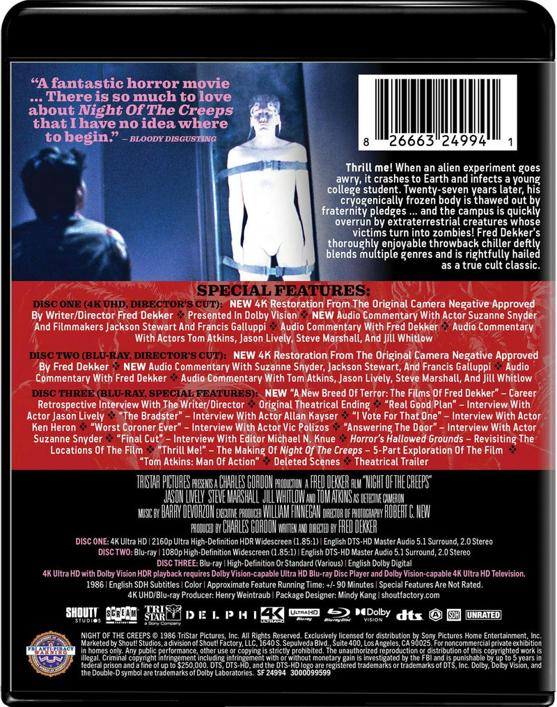 Night of the Creeps - Collector's Edition [UHD]