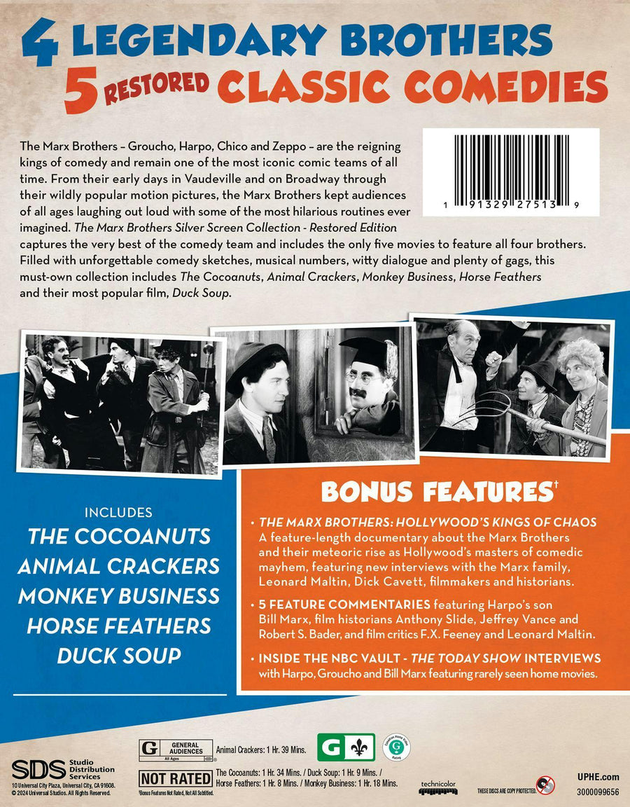 The Marx Brothers Silver Screen Collection [Blu-ray]